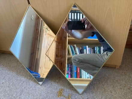 Photo of free Two diamond shaped mirrors (Stonehouse GL10) #1