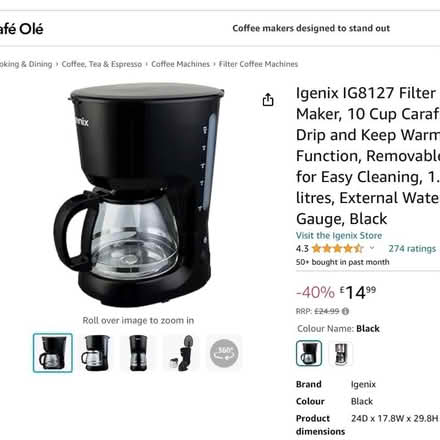 Photo of Coffee maker (Crossgates LD1) #1