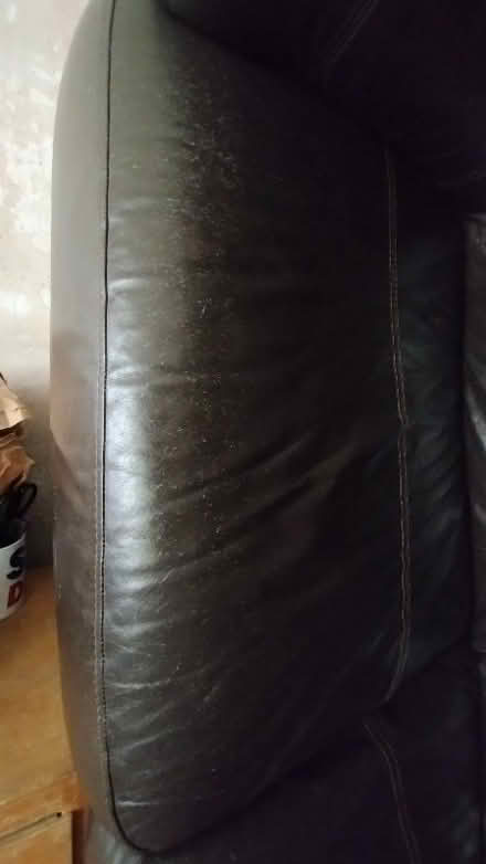Photo of free Pair of two seater brown leather sofas (Heaton Chapel SK4) #3