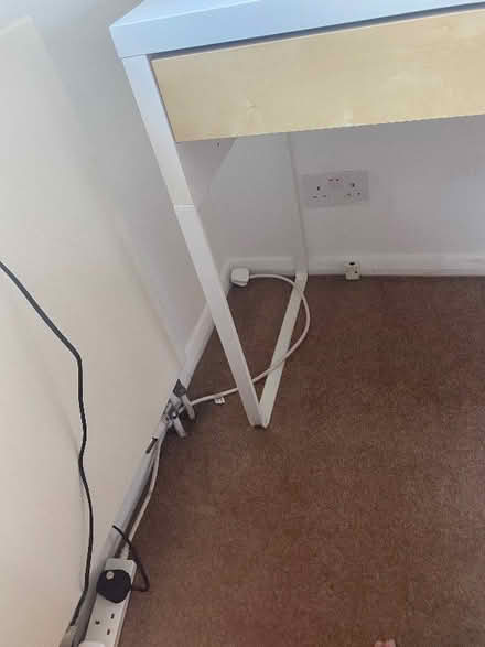 Photo of free White IKEA Desk (Hersham KT12) #4