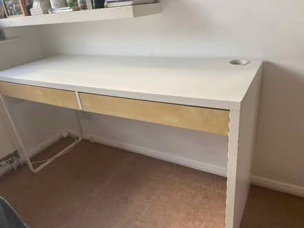 Photo of free White IKEA Desk (Hersham KT12) #1