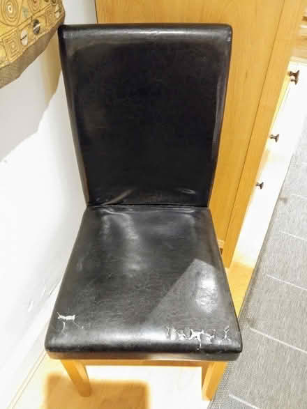 Photo of free 2 black chairs (Barons Court W14) #1