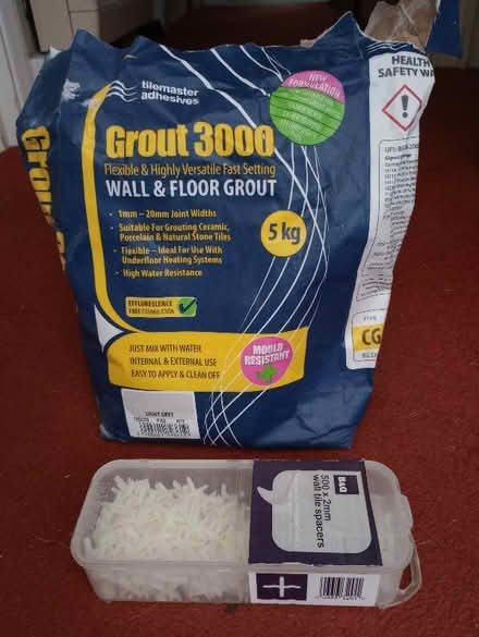 Photo of free Grout for tiling (Coleridge Ward CB1) #1