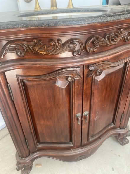 Photo of free Cherry wood cabinet (Point pleasant beach nj) #3