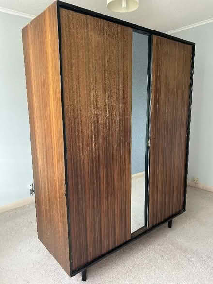 Photo of free 1960’s double wardrobe by Stag (Glenleigh Park TN39) #1