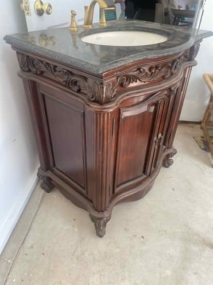 Photo of free Cherry wood cabinet (Point pleasant beach nj) #1
