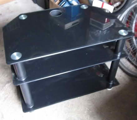 Photo of free TV Stand Black Glass (Buttershaw HX3) #4
