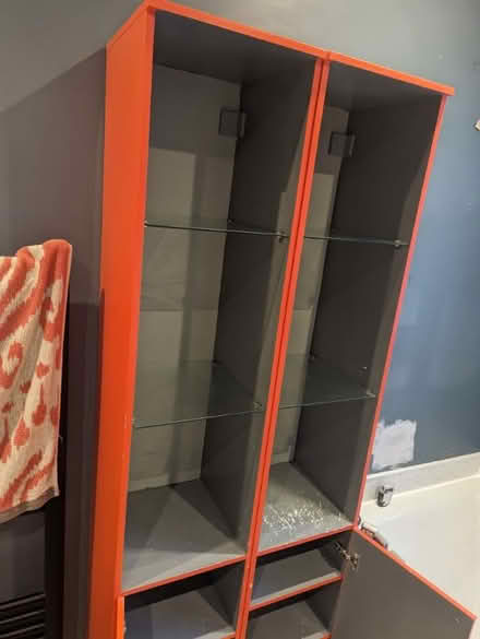 Photo of free Pair of tall bathroom cabinets (Moorside M27) #2