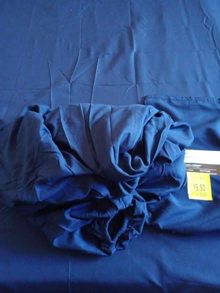 Photo of free Mattress cover dark blue brand new (Blossom Hill Road) #1