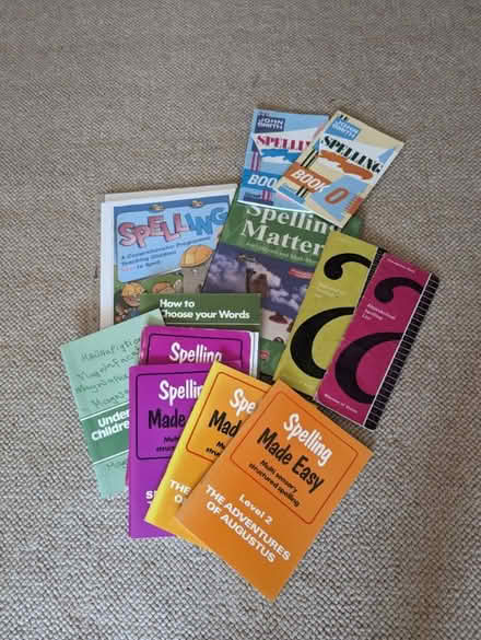 Photo of free Set of various spelling support books and workbooks (Blackford EH9) #1