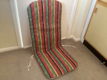 Photo of free Padded cushion for garden chair (Grange Estate, Letchworth SG6) #1