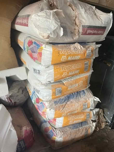 Photo of free Cement mix and latex self levelling in bags also 8 tiles (Englefield Green TW20) #1