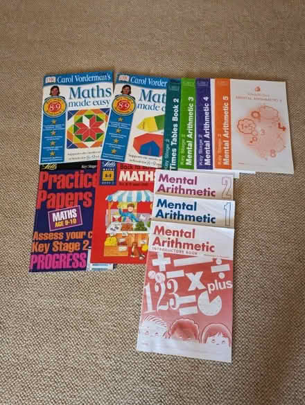 Photo of free A set of Maths books, work books - mainly primary (Blackford EH9) #1