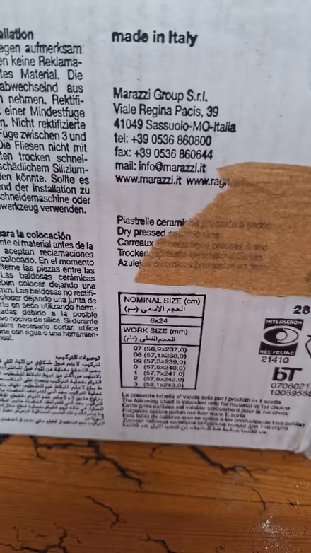 Photo of free 20 x Marazzi Lume Blue lx tiles 6cm x 24cm (Kempston MK42) #3