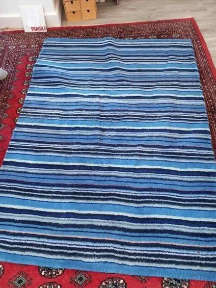 Photo of free Rug x2, and grey throw (SY3) #1