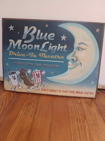 Photo of free Tin Sign: Drive in Theatre (Golf & Waukegan) #1