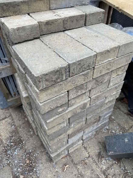 Photo of free Buff/yellow and charcoal brick pavers (paving bricks) - KT2 (Kingston Gate KT2) #2