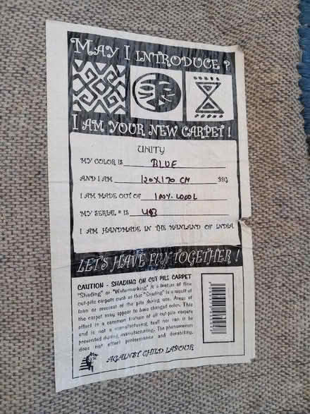 Photo of free Rug x2, and grey throw (SY3) #2