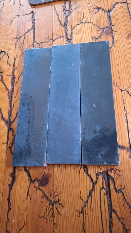 Photo of free 20 x Marazzi Lume Blue lx tiles 6cm x 24cm (Kempston MK42) #1
