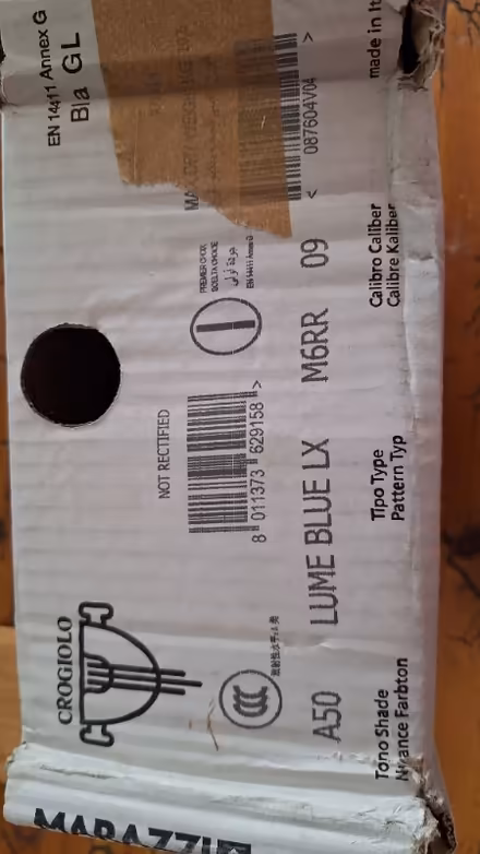 Photo of free 20 x Marazzi Lume Blue lx tiles 6cm x 24cm (Kempston MK42) #4