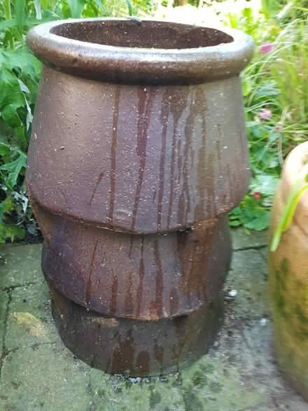Photo of free Dark brown chimney pot (Oxton CH43) #1