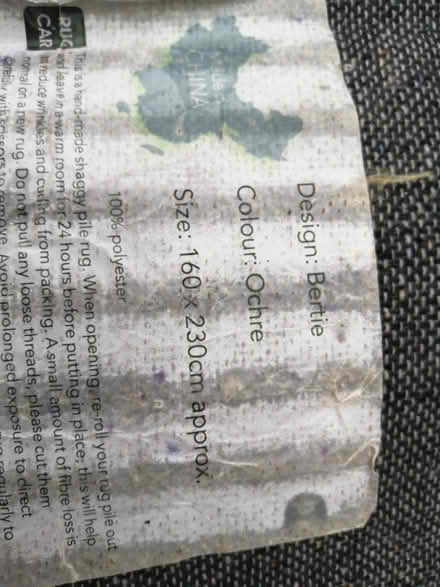 Photo of free Rug 160 x 230 cm (RG31 Tilehurst) #2