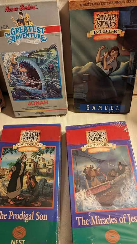 Photo of free Kids' animated christian VCR tapes (Stevens Forest, Columbia) #2