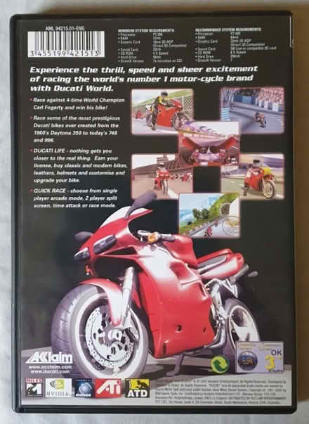 Photo of free Ducati M'cycle racing game CD (Milton Keynes Village MK10) #3