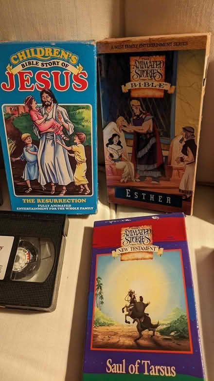 Photo of free Kids' animated christian VCR tapes (Stevens Forest, Columbia) #1