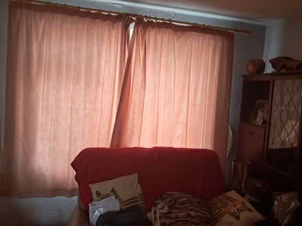 Photo of free Curtains. Dusty Pink with pattern (EX2 hamilton avenue.) #1
