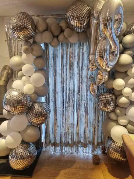Photo of free Silver glitter curtains - great for kitchen disco or party (St John's TN13) #2