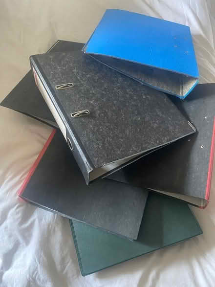 Photo of free Second hand folders mainly lever arch (Greenwich SE10) #1