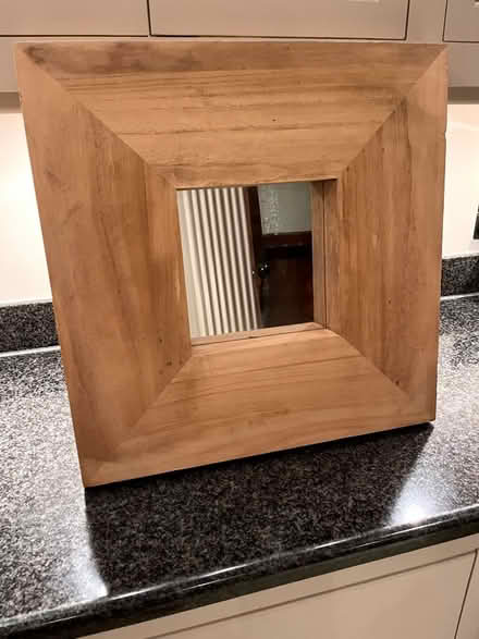 Photo of free Mirror set in thick Pine wood (Hales Bridge RH5) #2