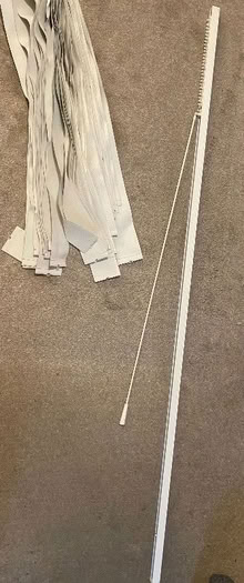 Photo of free 2 sets of cream/off white vertical blinds (Penperlleni NP4) #1