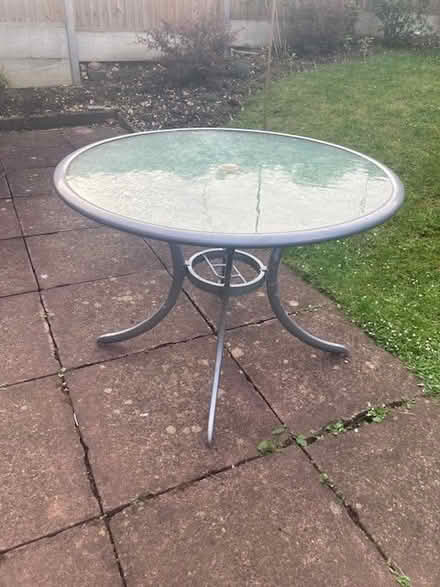 Photo of free Old Glass Top Garden table (Top Amersham HP6) #1