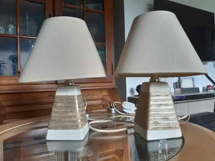 Photo of free 2 bedside table lamps (Haverthwaite LA12) #1