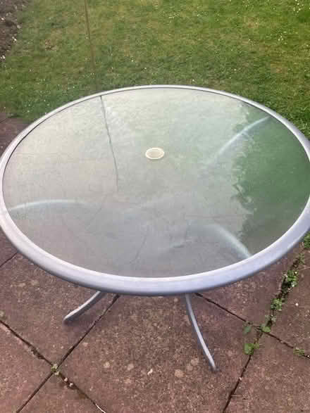 Photo of free Old Glass Top Garden table (Top Amersham HP6) #2