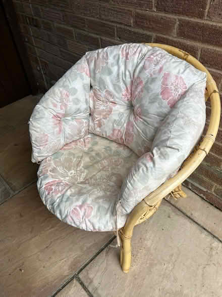 Photo of free Very comfy Cane chair (MK43 7EB) (Harrold Bedfordshire) #1