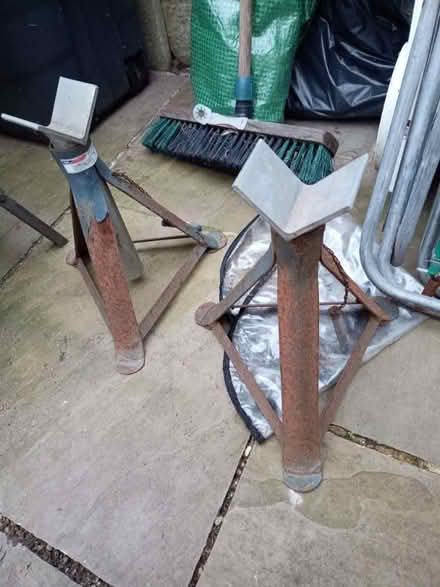 Photo of free Axle stands (Woodhouses M33) #1