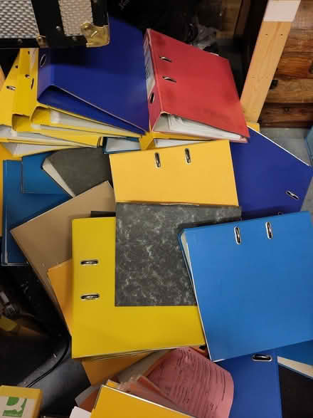 Photo of free Lever Arch file folders & sleeves (Easton) #1