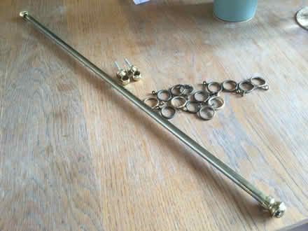 Photo of free Brass effect curtain pole (SG6) #1