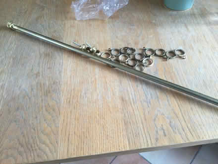 Photo of free Brass effect curtain pole (SG6) #2