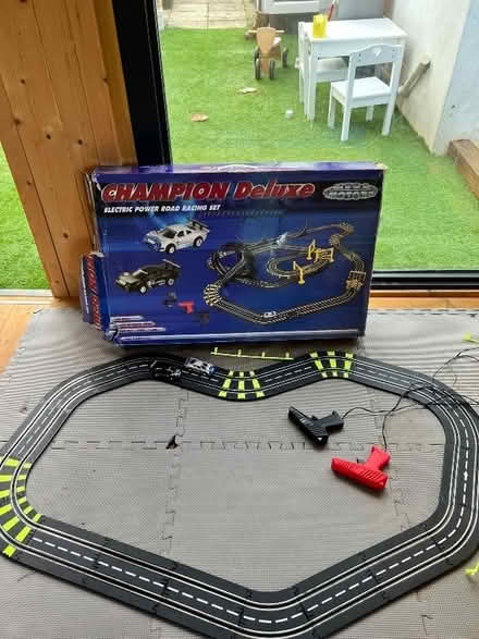 Photo of free Scalextric type track and cars (Bramber BN44) #1