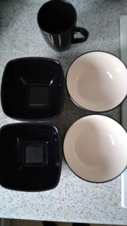 Photo of free 4 black bowls in great condition (Haywood RG12) #2