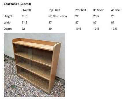 Photo of free Bookcase (Glass Fronted) (Bisley GL6) #1