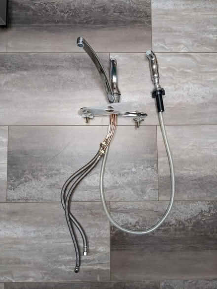 Photo of free Delta 4-hole kitchen faucet/sprayer (Englewood) #1