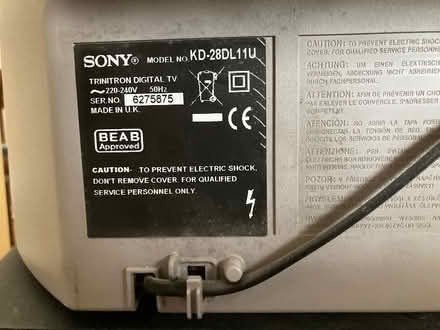 Photo of free Sony television and stand. Old style NOT flat screen (East Grinstead RH19) #2