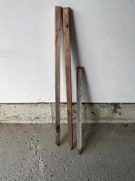 Photo of free 3 wooden stakes (Hunt Club Park) #1