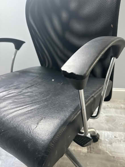 Photo of free Black desk chair as shown (Lexington) #2