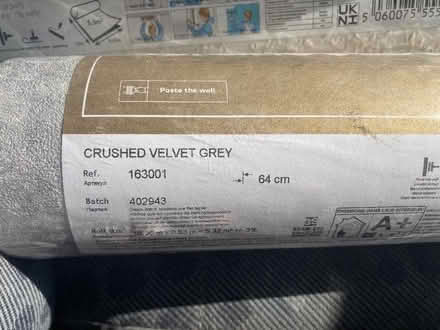 Photo of free Crushed Velvet Grey wallpaper (Stafford ST16) #1